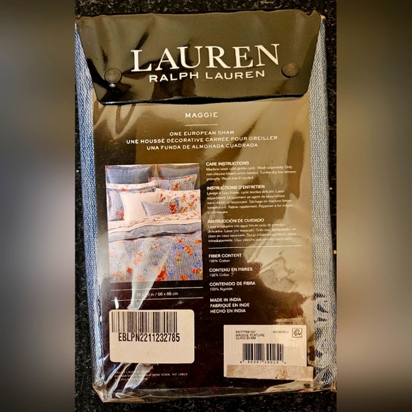 Ralph Lauren Maggie Textured European Pillow Sham - 1 pc (26 inch x 26 inch) - Picture 4 of 5